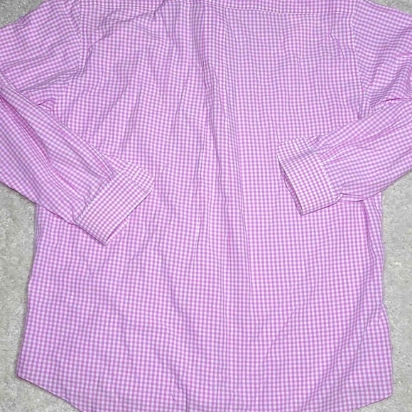 Brooks Brothers Pink White Plaid Button Up Mens Shirt Size M - Picture 6 of 11